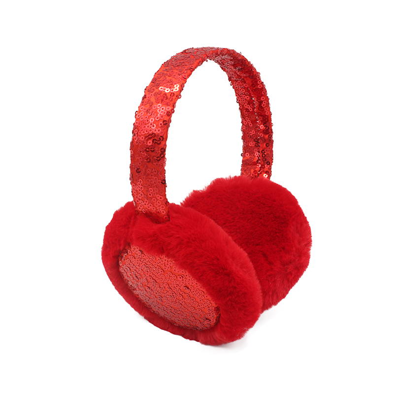 Gilrs sequin trimmed adjustable ear muffs