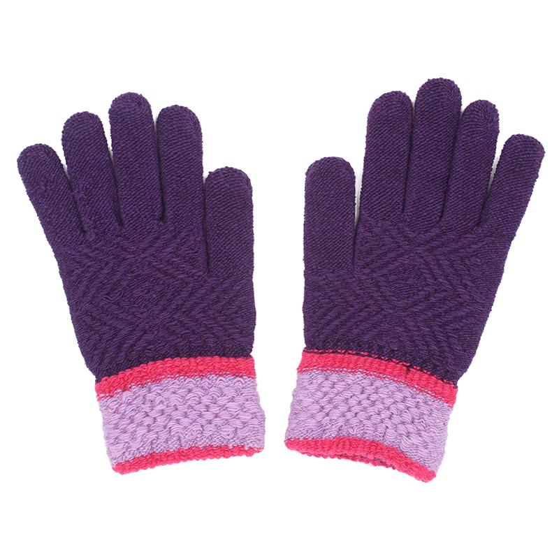 Adult acrylic knit gloves