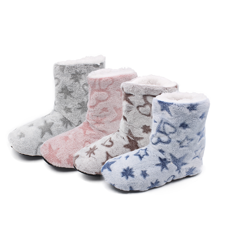 Plush High Top Boots