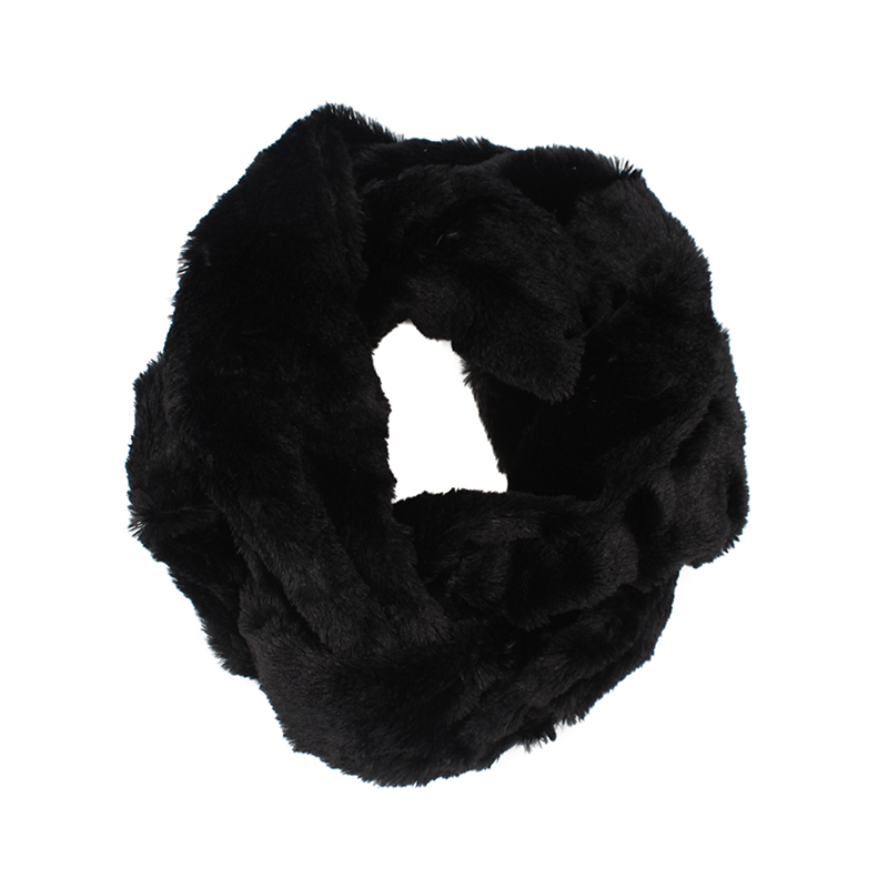 Shaggy Faux fur infinity scarf