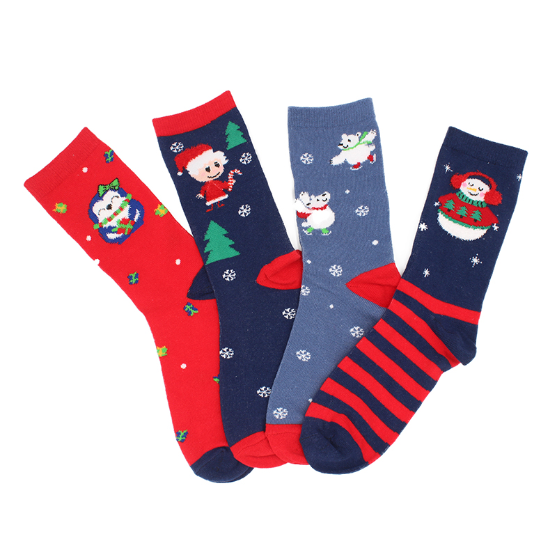 Kids Cotton Rich Funky Colourful Novelty Design Festive Christmas Socks